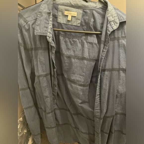 Calvin Klein Jeans Mens Checkered Shirt - Picture 2 of 3